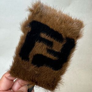 Fendi Fur and Leather Luggage Tag